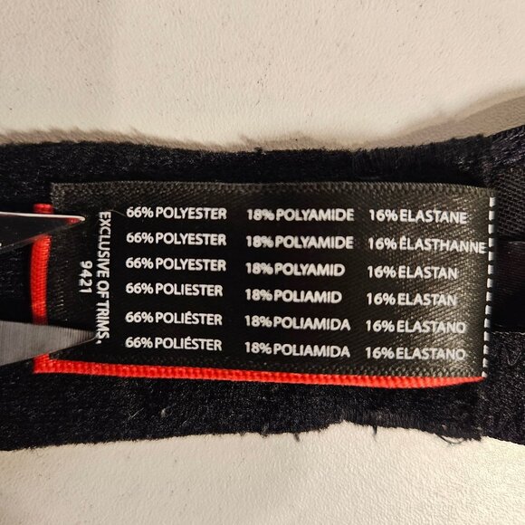 Cleo Bra plus size 38H Black Foam Cups Underwire supportive Smooth Feminine Sexy - Picture 10 of 10